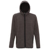 071 Melange knit fleece jacket