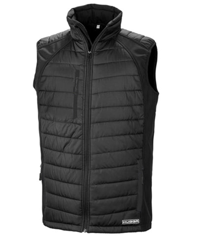 238RX Black compass padded softshell gilet