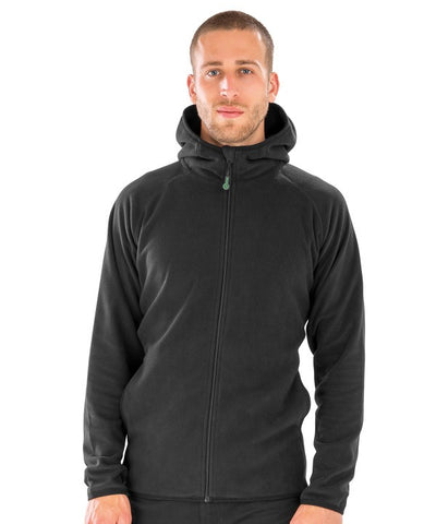 906RX Recycled hooded microfleece jacket