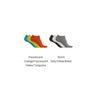 033PA Microfibre sneaker socks (3 pairs per pack)